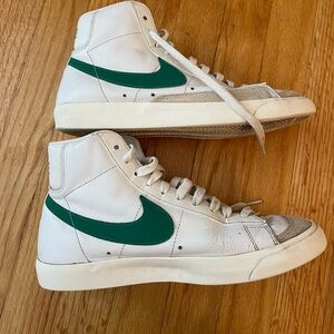 Green Nike blazers size 7.5 men size 9 women